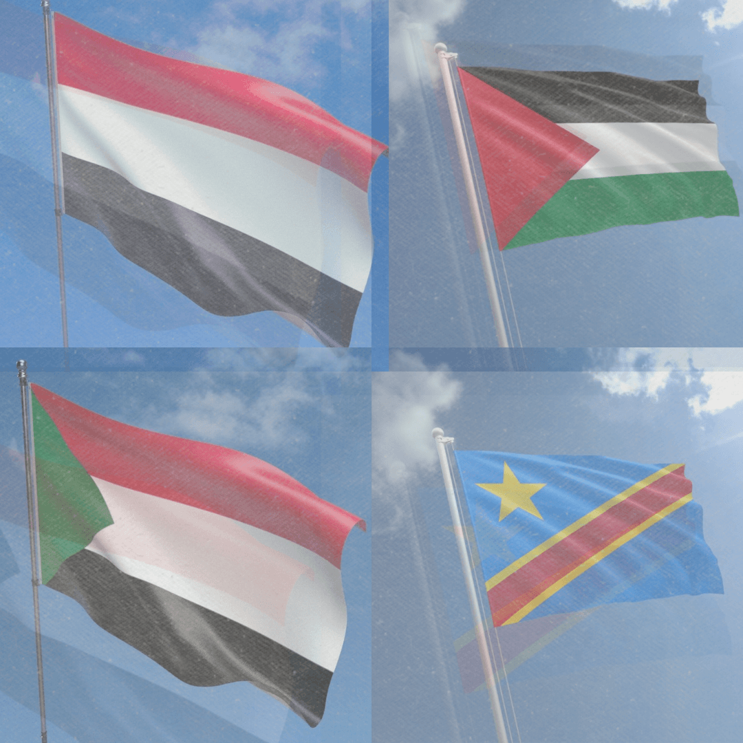 Standing in solidarity with our siblings in Palestine, Sudan, the Democratic Republic of Congo and Yemen, against continued colonisation