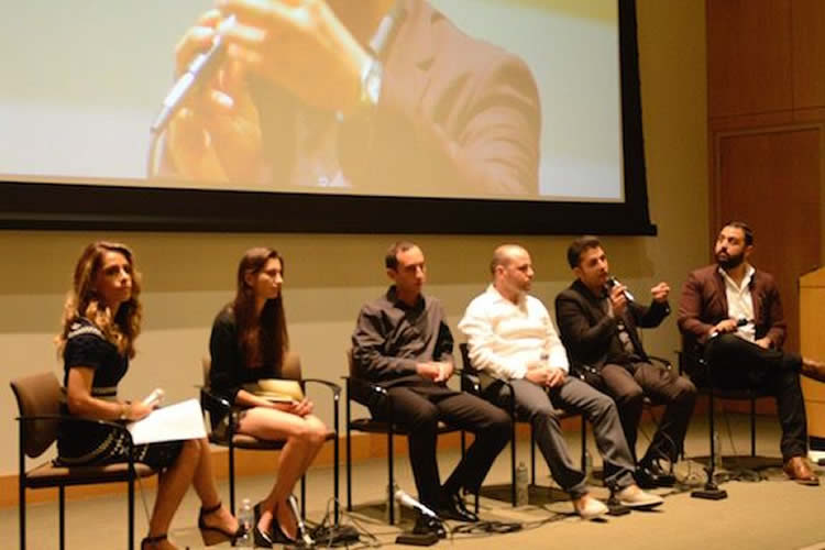 Panel discussion in auditorium