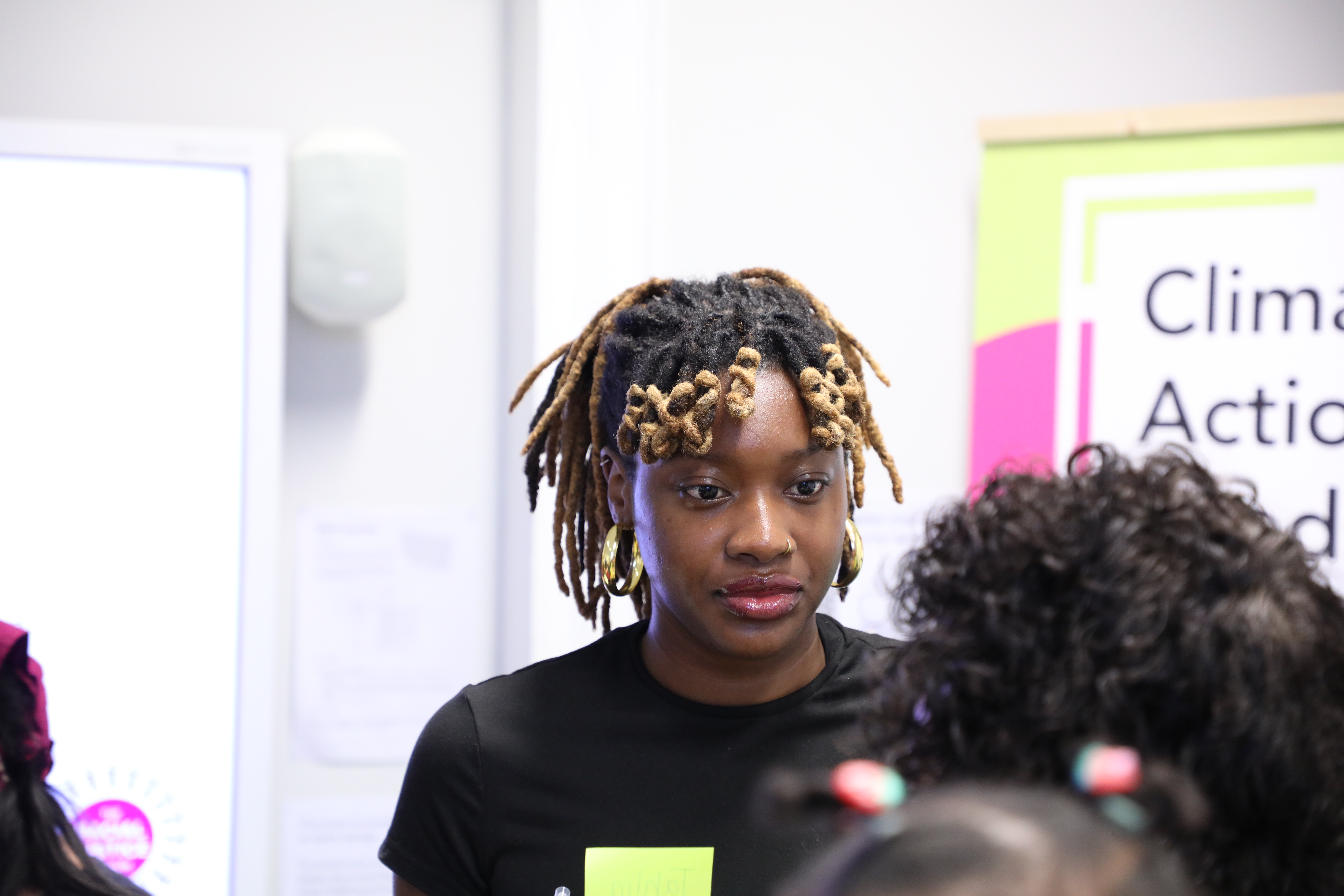 Young woman at Climate Action workshop